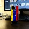 Venezuelan Flag M-Map Phone Case For iPhone 17,16,15,14,13,12,11 Plus,Pro Max,XS,Colorful Silver Black Cover