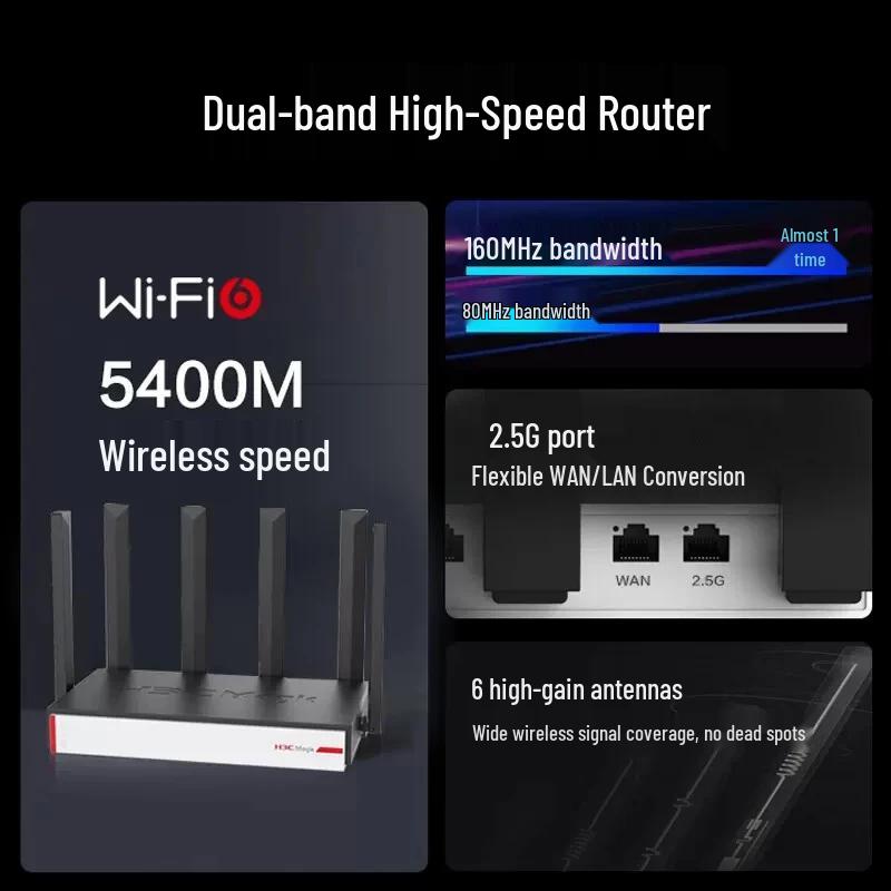 H3C AX5400 WiFi 6 Multi-WAN Router with 2.5G Port (CN version)