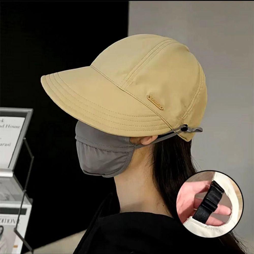 Можно повесить маски Солнцезащитная шляпа Широкие поля Пляжные кепки Модная кепка с утиным язычком