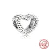 925 Sterling Silver Angel Mom Family Heart Series Shine Beads Fit Original Fashion Charms Bracelets Women DIY Jewelry