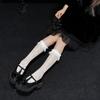 Средние носки-гольфы Lolita лолита цветочные сетчатые носки ретро кружевные жаккардовые чулки женские производители оптом 4008