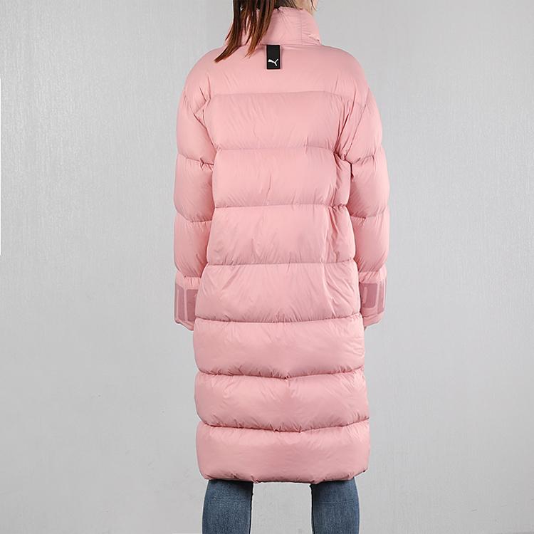 Puma Теплый пуховик средней длины с логотипом, женская верхняя одежда, зимняя, розовая 581615-14