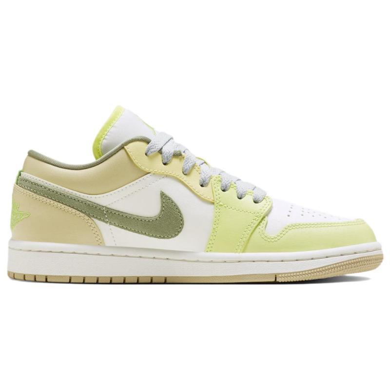 Jordan 1 Низкий Парус Белый Масло Зеленый Женский Jordan FD9906-131