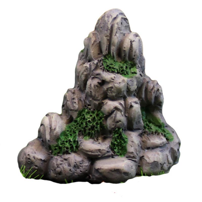 Rustic Resin Style Miniature Fake Mountain Scene Micro Handicraft Landscape