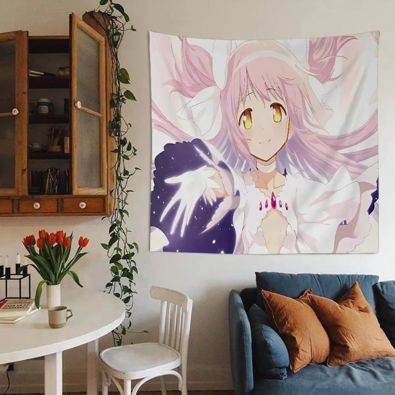 Anime Maid Girl Cartoon Tapestry Kawaii Manga Wall Hanging Bedroom Dormitory Room Home Decoration