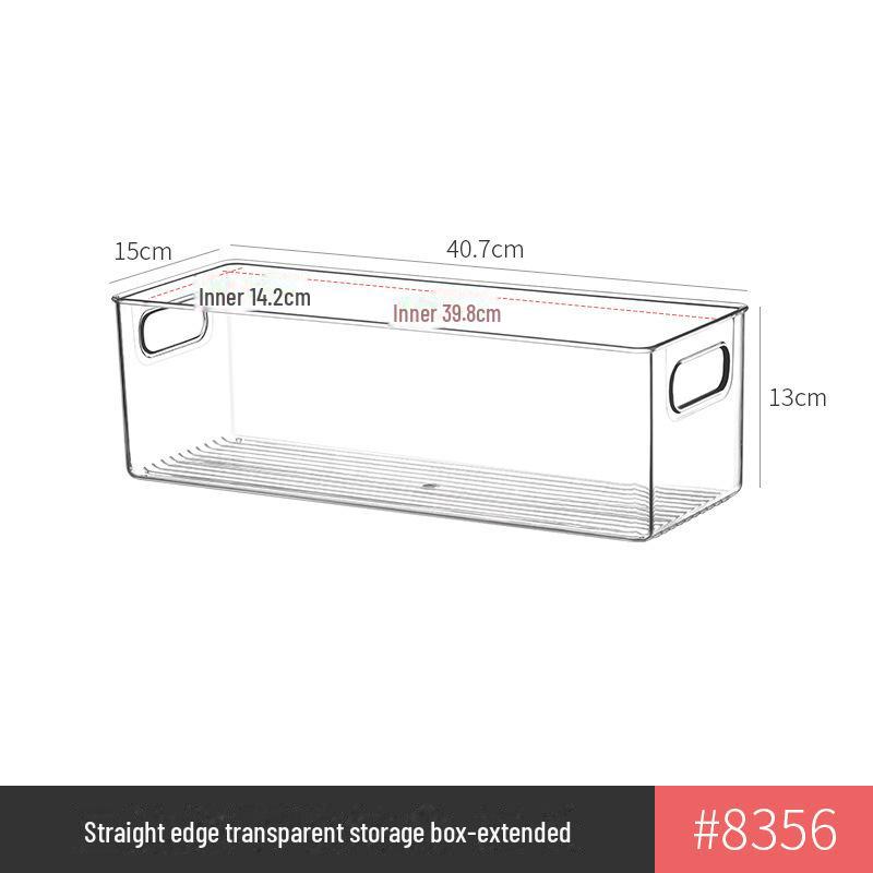 Refrigerator Storage Drawer Box, Food-Grade Transparent PET Basket