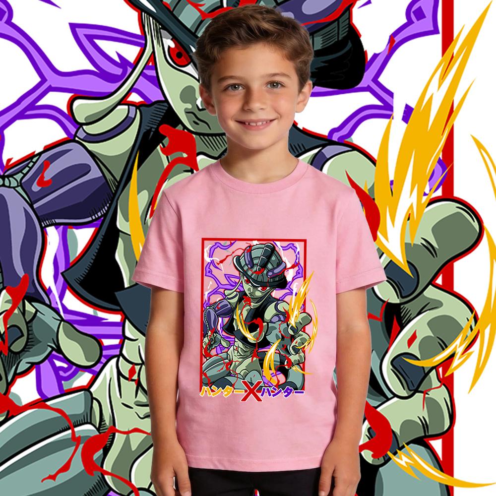 Hunter x Hunter Meruem Anime Print Cotton T Shirt for Boys Girls Kids Soft Breathable Casual Top Daily Wear