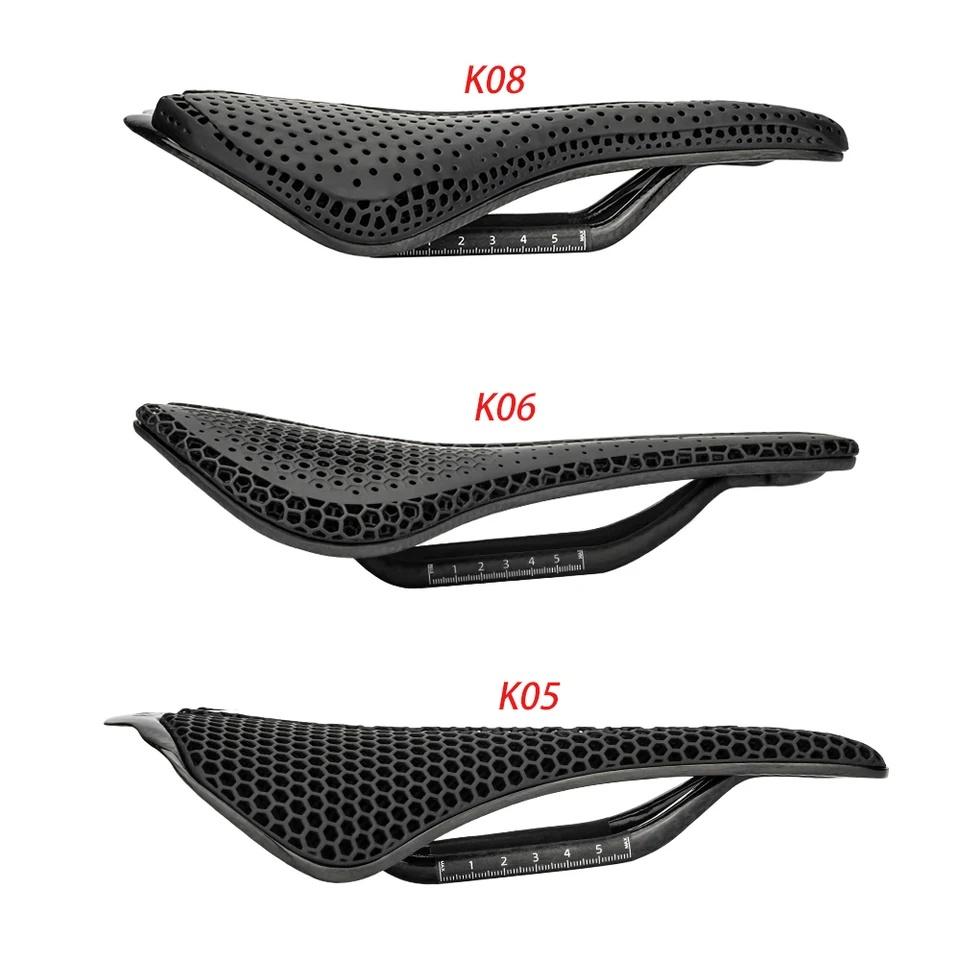 ZTTO 3D-печатное велосипедное седло из углеродного волокна SuperLight с полыми рейлами для MTB и гравийного велосипеда с удобной дышащей подушкой