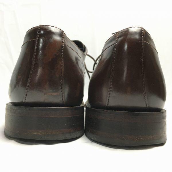 Made in England LOAKE Size 9 (27.5cm) Dark Brown Swirl Moc Business Shoes Vintage Men's(USED)