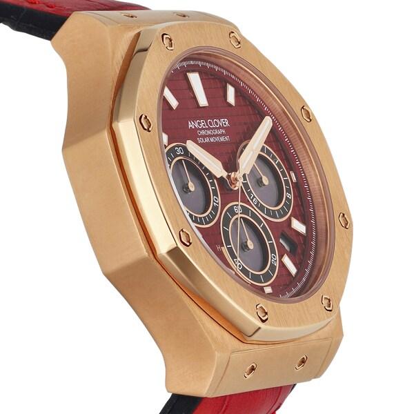 Angel Clover EXVENTURE SOLAR EVS43PG-RE Wrist Watch