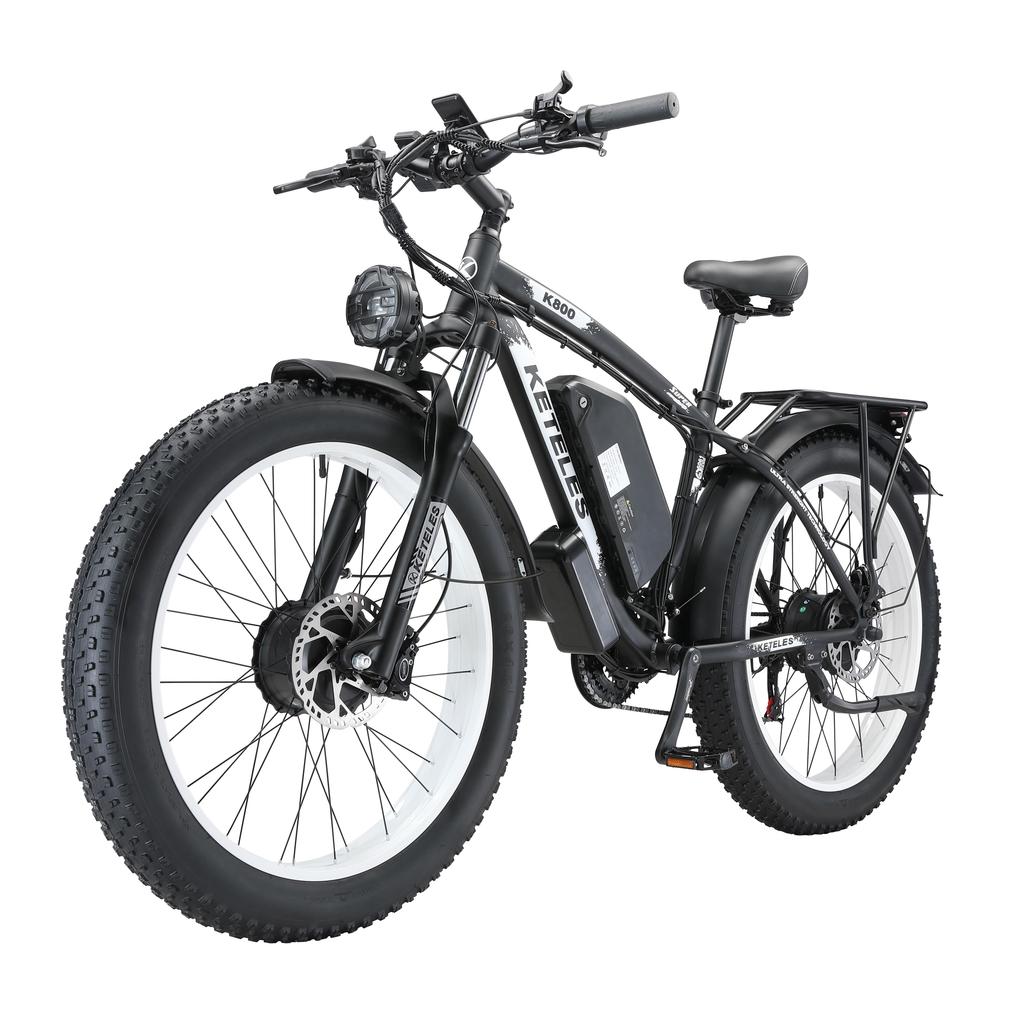 KETELES K800 Electric Bicycle Women 48V23Ah Battery, Dual 1000W Motor, 26Tire Men's Electric Bicycle