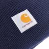 Carhartt Акриловая шапка-бини KNIT CAP 18 Однотонная вязаная шапка (военно-морской флот) - Цвета, Колпачок,