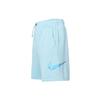 Nike Sportswear Swoosh Logo Knitted Patch High-Waisted Straight-Leg Casual Shorts Women Shorts Old-Blue DM6750-494