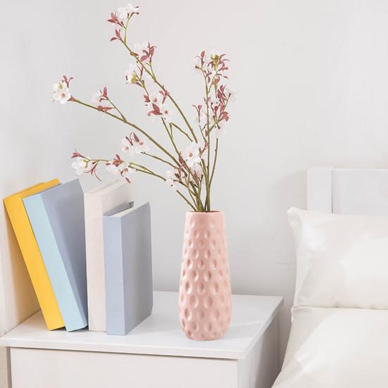 Ваза для цветов в скандинавском стиле Уникальная текстура Гладкий край Современный контейнер для цветов Цветочный горшок