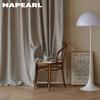 1 шт. NAPEARL модная и минималистичная однотонная текстурированная мягкая прозрачная занавеска тюль для гостиной, спальни, оконная прозрачная занавеска для домашнего декора