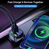 Car Charger 6-in-1 Safe Charging Mini QC 3.0 3.1A 6 USB Fast Charge Automotive Charger for Automobile