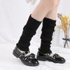 Women Gaiters Boot Cuffs Thigh High Warm Knitted Knee Socks Black Harajuku Leg Warmers Gifts Gothic Lolita Goth Y2k Foot Cover