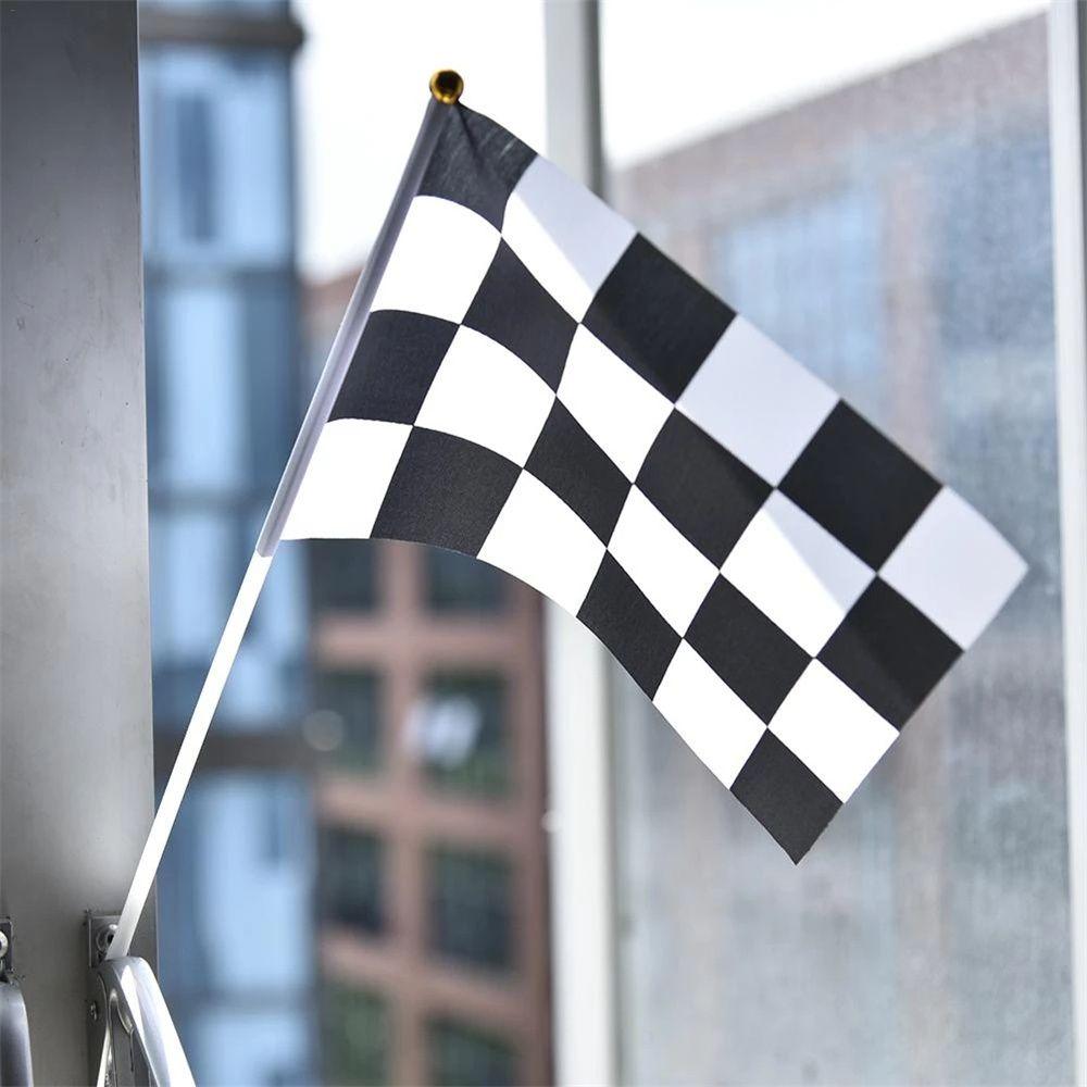 Flag Racing Party Sport Events Check Flag Racing Polyester Flags Waving Flags Racer Checkered Flags