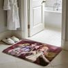 A SSilent VoiceX Anime Floor Mat Soft Flannel Absorbent Mat Non-Slip Rug Home Bedroom Bathroom
