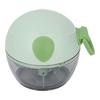 Manual Garlic Chopper, Non-Slip, Easy To Clean, Safe, Durable, Sharp, Small, Perfect for Salads (Green)