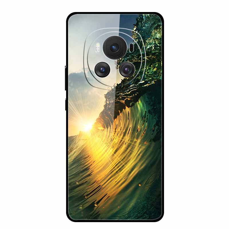 Tempered Glass Case For Honor Magic 6 Pro Case 6.8" Soft Edge Hard Glass Back Cover For Honor Magic6 Pro Phone Case Fundas Shell