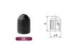 Pacific Industry .PACIFIC Automotive Rubber TR413 CL (CL Cap with Gasket) Tubeless Valve, Set of 8, Made in Japan, Black