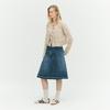 Ibiem Brush Wash A-Line Denim Skirt Emp9Dsk020
