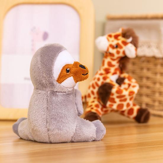 Stuffed Animals Slap Bracelets for Kids Plush Cartoon Giraffe Turtle Koala Elephant Doll Bracelet Wristband Slap Circle Toy for Girls Boys