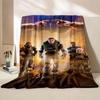 New! Super Soft Cute Toy Story Light Year Pattern Blanket Flannel for Bedroom Living Room Sofa Children Adult Blanket Great Gift