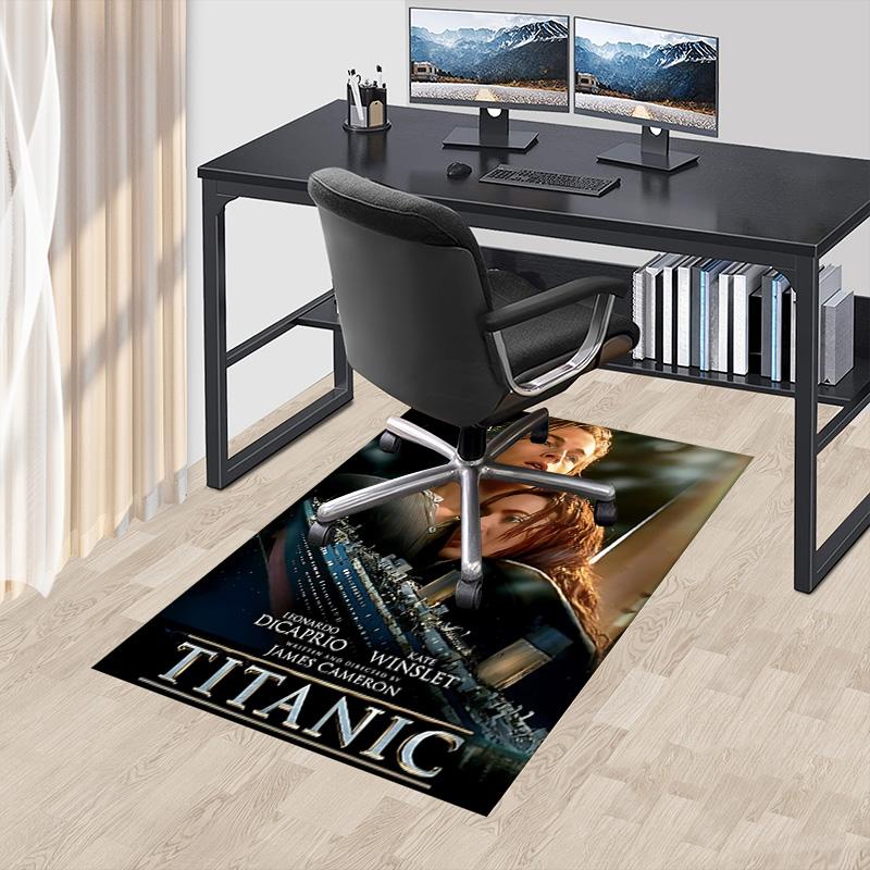 Titanic Movie Poster Carpet For Playroom Bedroom Living Room Sofa Home Decor Kids Game Area Rug Nonslip Floor Mat