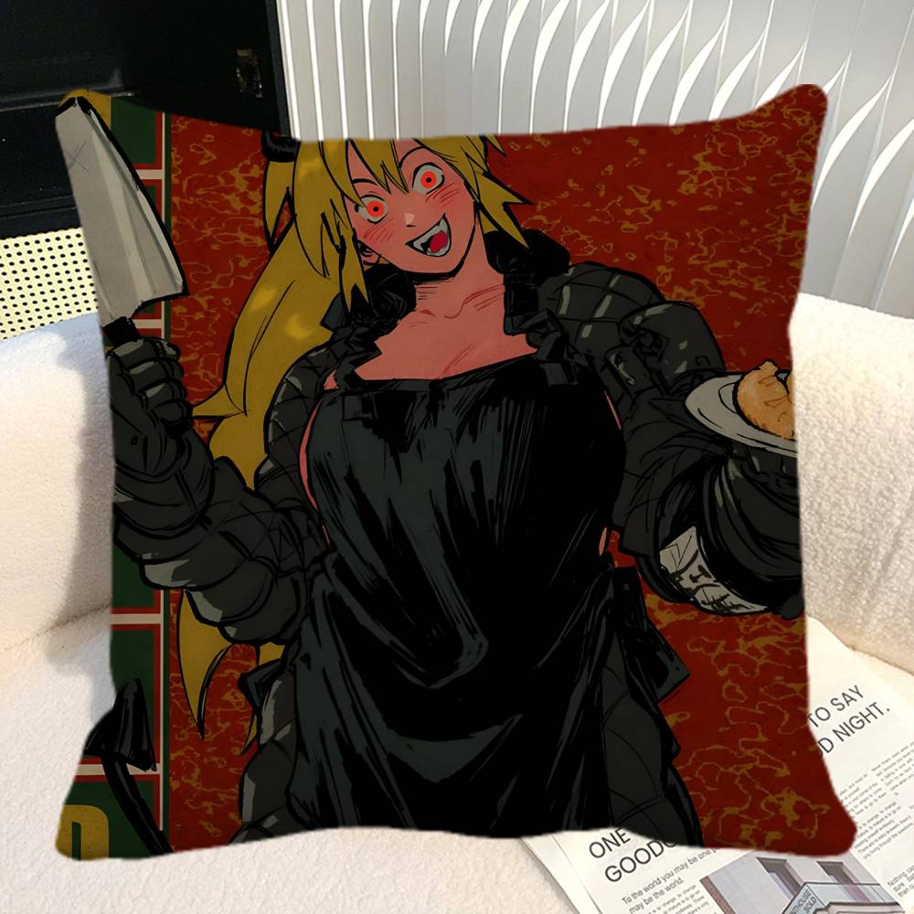 Anime D Dorohedoro Retro Pillow Case Square Pillow Bedroom Sofa Leisure Comfort Cushion Car Home Decoration