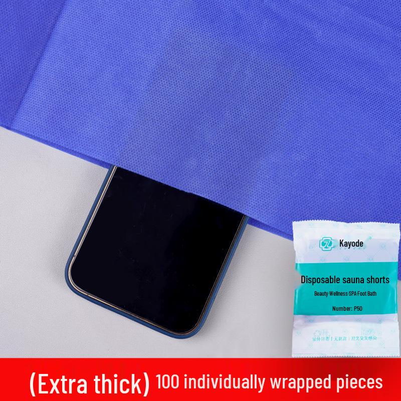 Unisex Disposable Square-Leg Boxer Shorts for Salons, Saunas, Foot Baths, and Massage