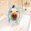 Lesnala 4 шт. Шапочка для душа для собак Водонепроницаемые чехлы на уши для купания для ухода за домашними животными Защита от дождя и плавания Регулируемый размер 2 цвета