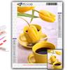 5D Diamond Painting Tulips And Coffee DIY Diamond Embroidery Rhinestone Home Decoration