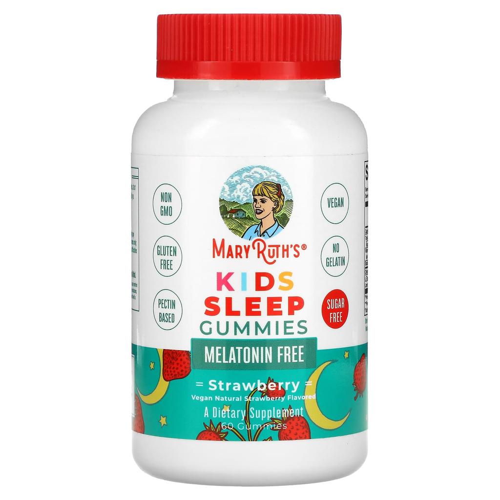 MaryRuth's, Детские жевательные конфеты для сна, со вкусом клубники, 60 жевательных конфет
