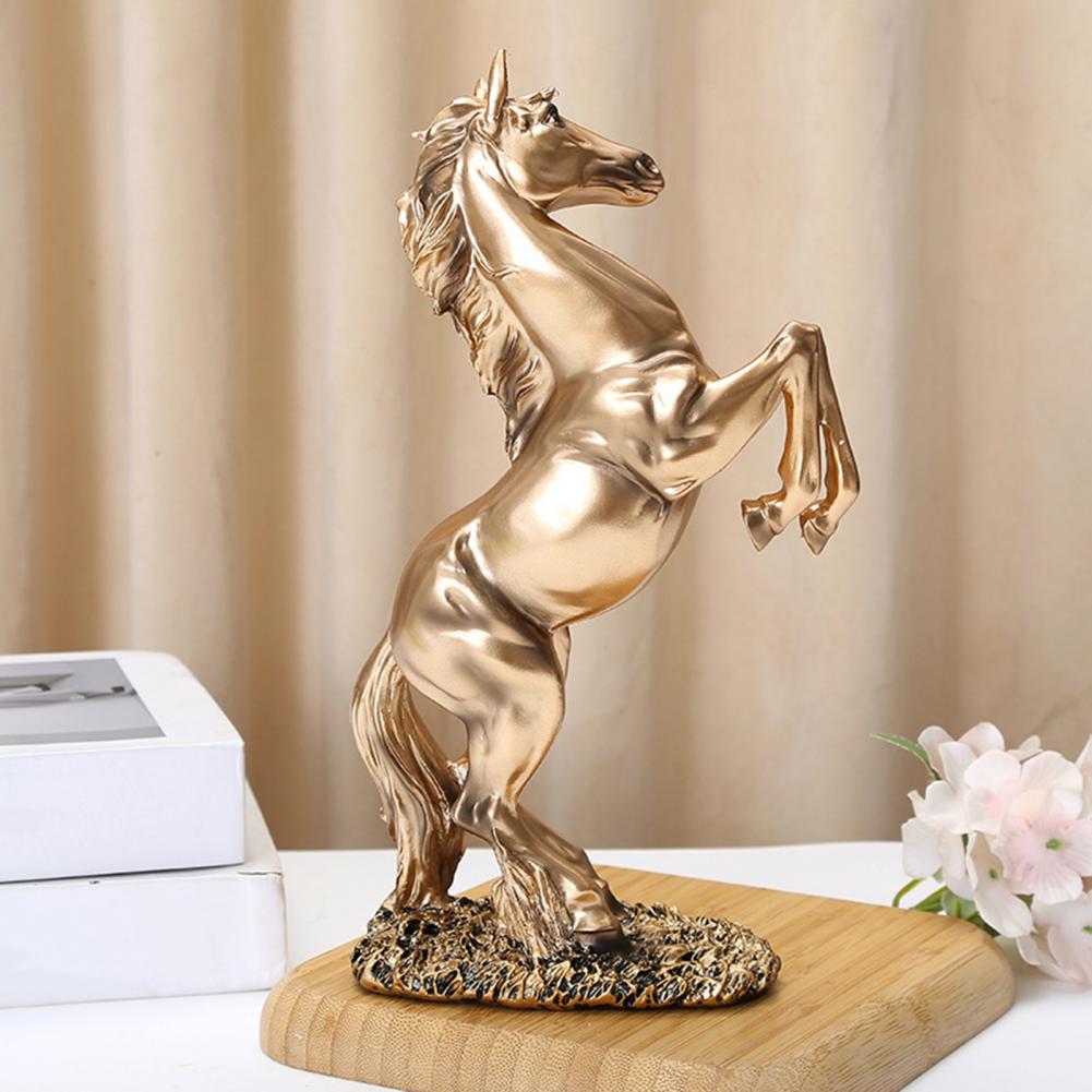 Horse Feng Shui Ornament Horse Desk Ornament Simulated Horse Figurine Resin Statue Fengshui Wealth Ornament Good Luck for Home