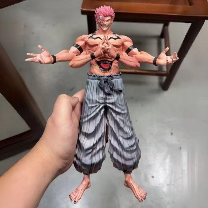 30cm Ryomen Sukuna Figure Jujutsu Kaisen Figures Pvc Collection Statue Model Room Ornament Dolls Toys Christmas Gifts