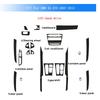 Carbon Fiber For BMW X5 E70 2007-2013 Car Film Interior Sticker Center Console Gear Dashboard Air Door Handle Lift Panel