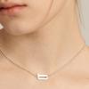 UNI.J [In517]Signature Logo Silver Necklace