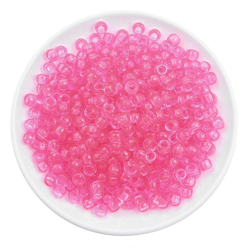 Акриловые бочкообразные бусины с большим отверстием 9x6 мм для изготовления браслетов своими руками