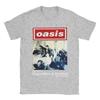 Повседневная футболка с принтом Rock O-Oasis для мужчин, с круглым вырезом, короткий рукав, 100% хлопок, летняя одежда
