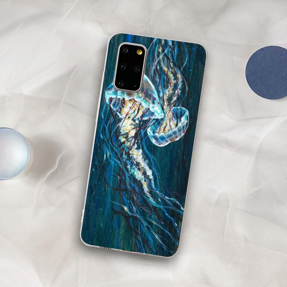 Милый мультяшный чехол для телефона с медузами для Samsung S21 A10 для Redmi Note 7 9 для Huawei P30Pro Honor 8X 10i