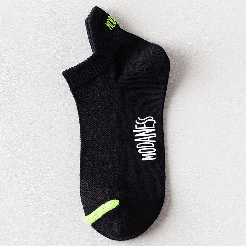 Легкие дышащие спортивные носки для мужчин Zhuji - летние, с низким вырезом, с сеткой и защитой пятки