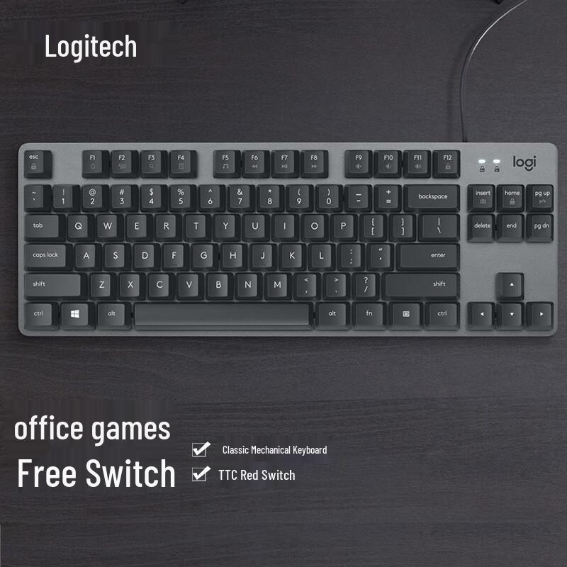 Механическая проводная клавиатура Logitech G K835 с 84 клавишами