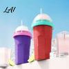 BPA-free Slushy Maker Homemade Slushie Cup Freezer Squeeze Cup for Ice Drinks Food Grade Multi Functional Smoothie Silicone Juice Soda Reusable