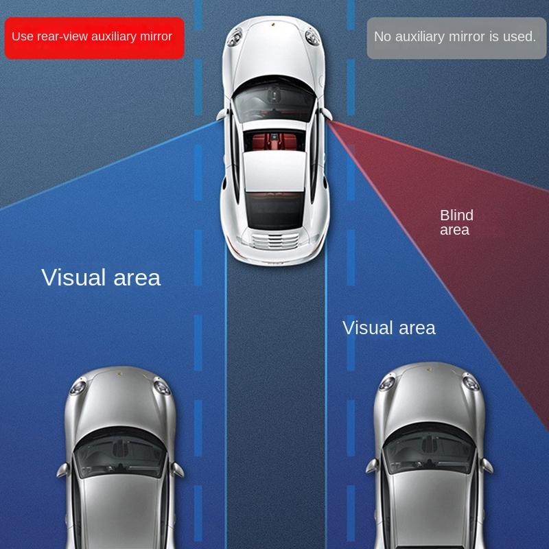 Универсальное автомобильное зеркало с углом обзора 360°, широкоугольное, боковое зеркало заднего вида, слепая зона, фиксатор для парковки, дополнительное зеркало заднего вида