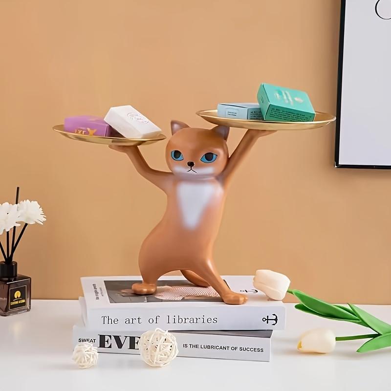Новая креативная песочная скульптура Милый кот Подставка-органайзер для ключей у входа из премиальной смолы - Идеальный подарок