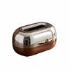 Vintage Tissue Box Dispenser Wood Grain Tissue Organizer Premium Decorative Tissue Box  Desktop