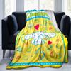 1pc Cinnamoroll's Sweet Lemon Honey Adventure Cartoon Blanket, Seasonal Home Decor Gift, Living Room, Travel, Camping, Car Blankets, Beach, Office Nap