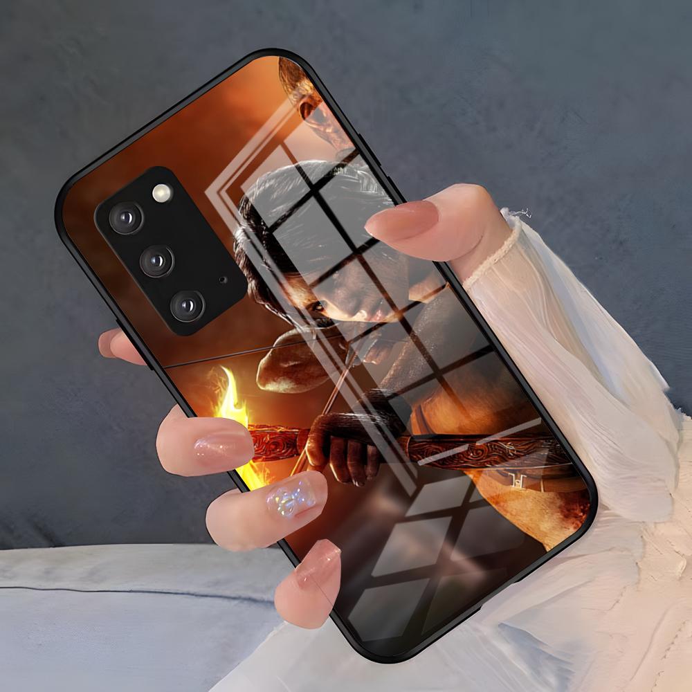 Чехол для телефона игры Tomb Raider для Samsung A25 A13 A33 5G A54 A36 A35 A56 A52 A14 Ударопрочный стеклянный чехол